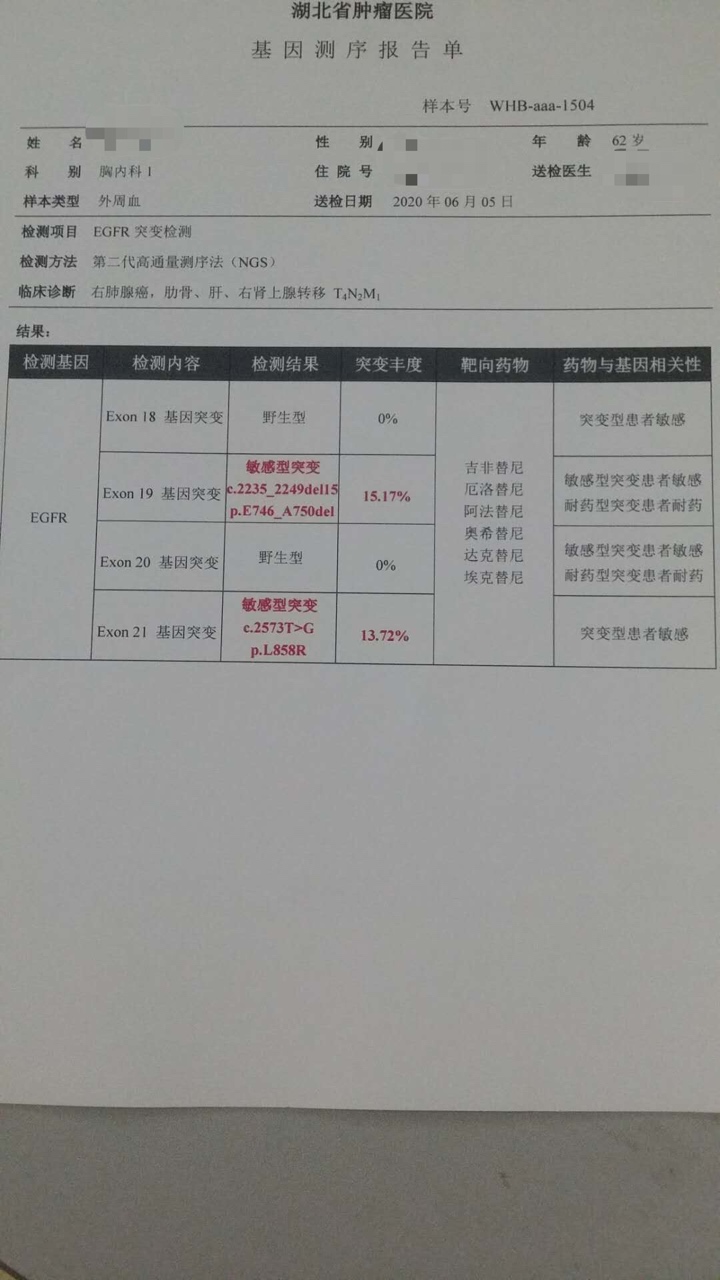 立即注册x 各位病友,吉非替尼耐药,刚换了阿法替尼联合艾坦阿帕替尼